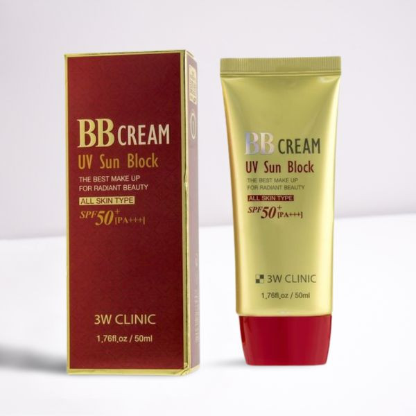 3W Clinic UV Sun Block BB Cream SPF50 PA+++ 50ml